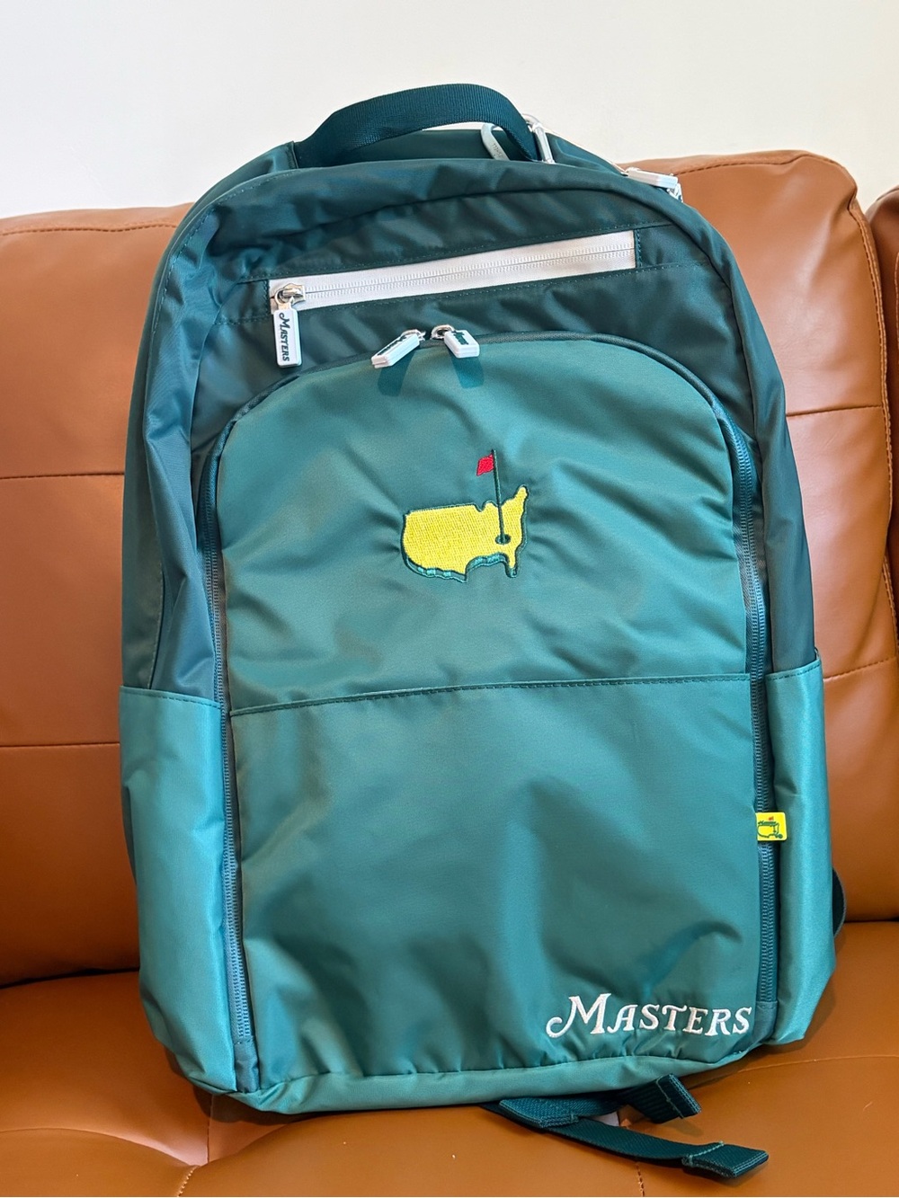 2025 Masters Green Men's Backpack with Embroidered Logo
